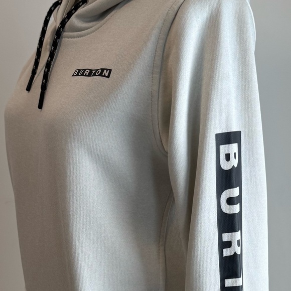 Burton Light Grey Tunic Pullover with Black Lettering - Picture 5 of 8